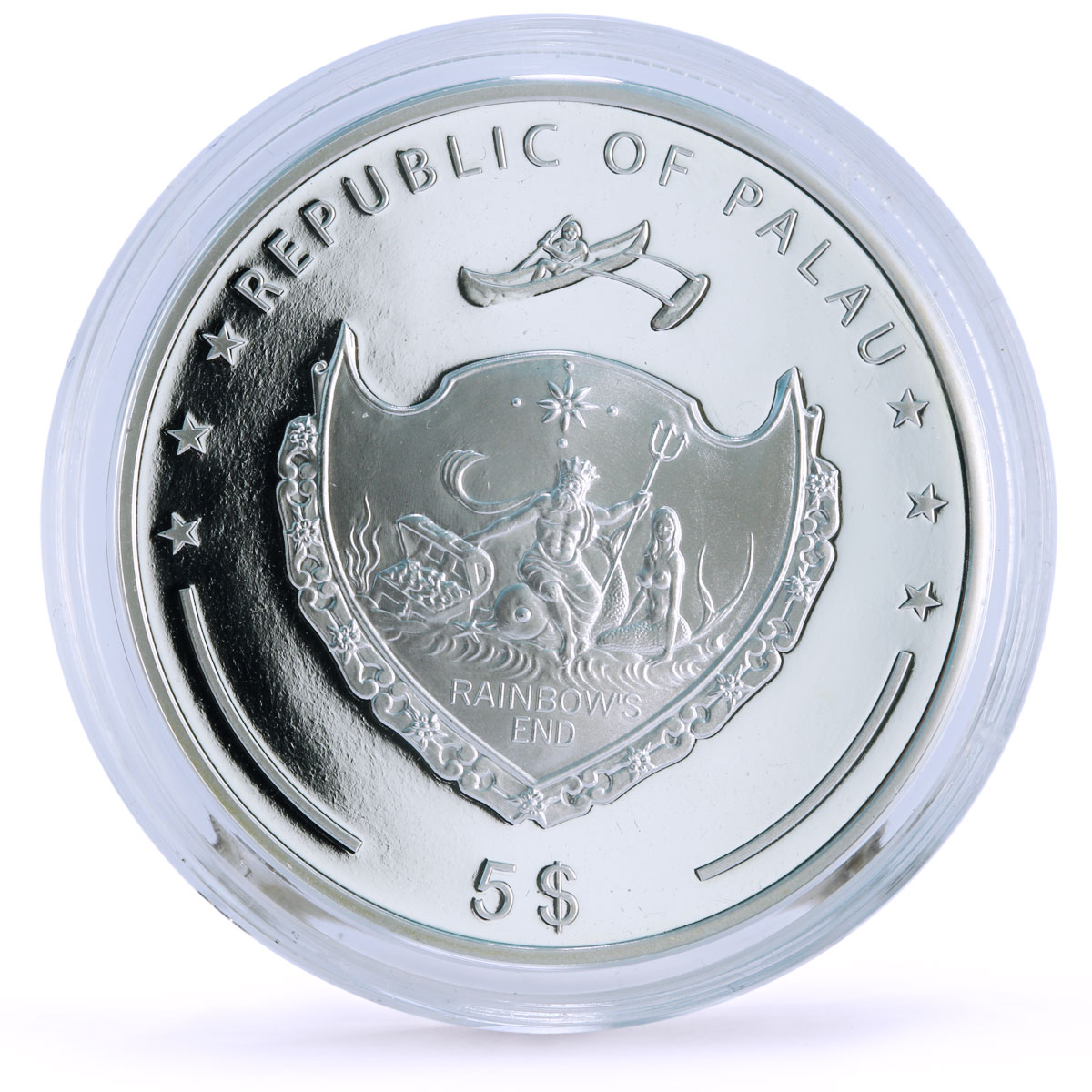 Palau 5 dollars Seafaring Ship Clipper Dreams Islands proof silver coin 2006