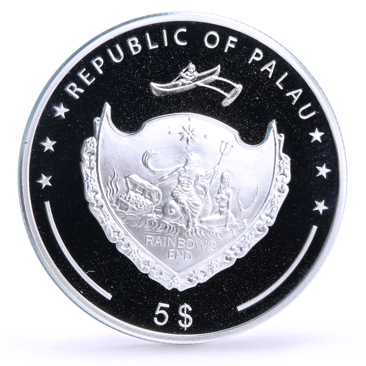 Palau 5 dollars Seafaring Ship Clipper Dreams Islands proof silver coin 2006