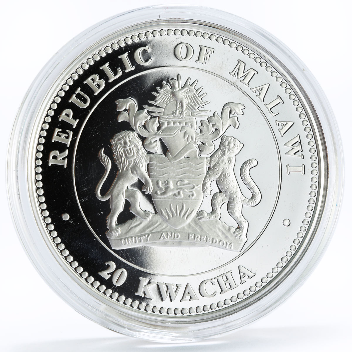 Malawi 20 kwacha Lunar Calendar series Year of the Rabbit proof silver coin 2011