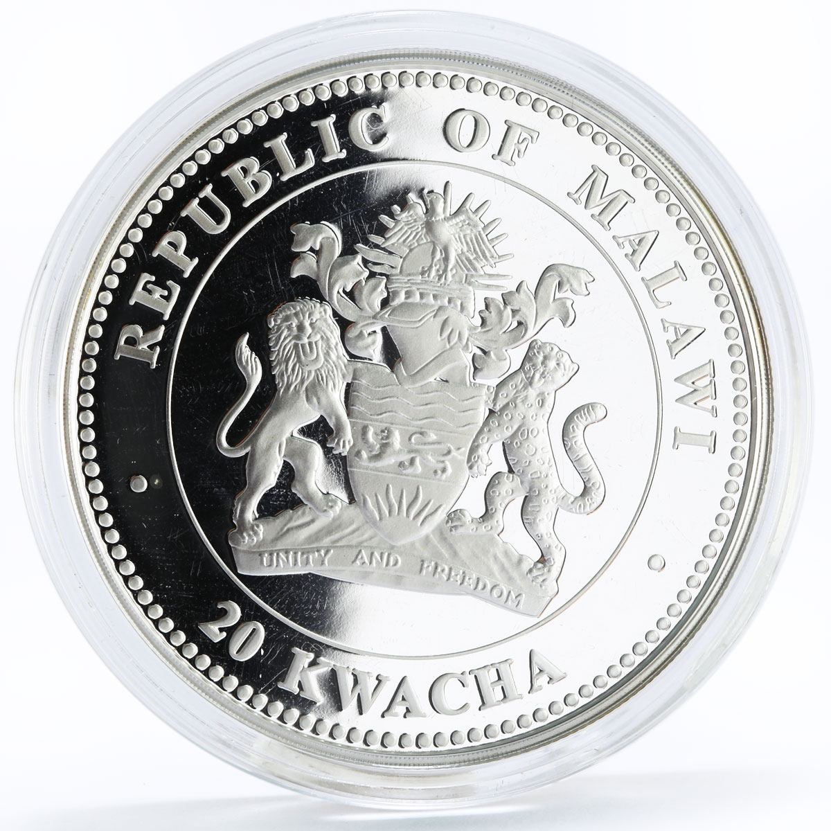Malawi 20 kwacha Lunar Calendar series Year of the Rabbit proof silver coin 2011