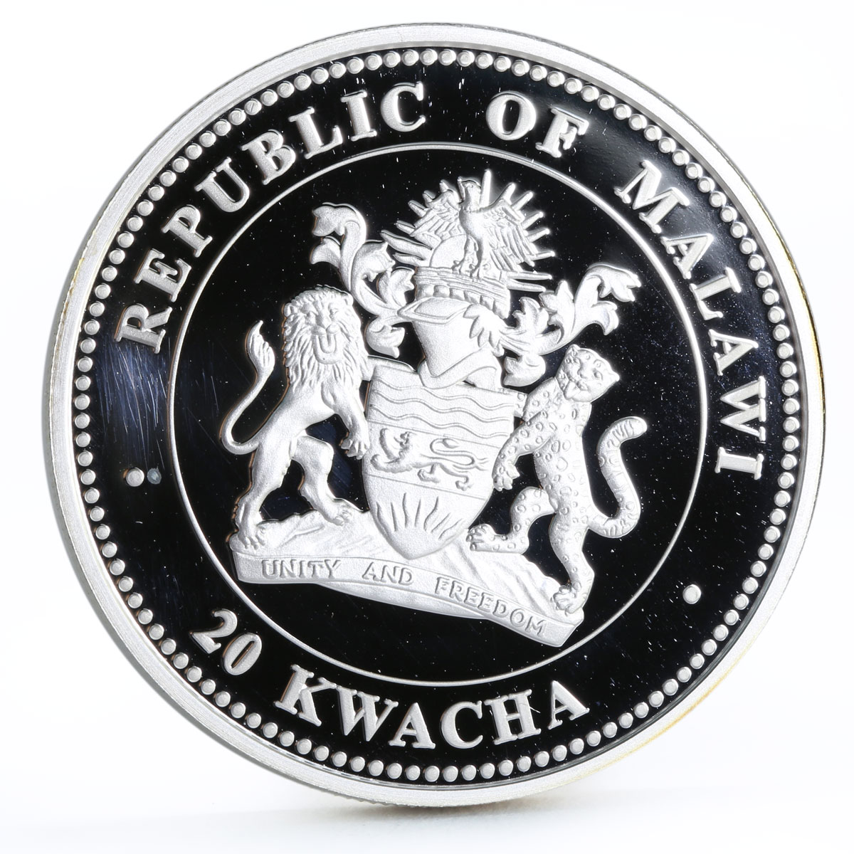 Malawi 20 kwacha Lunar Calendar series Year of the Rabbit proof silver coin 2011