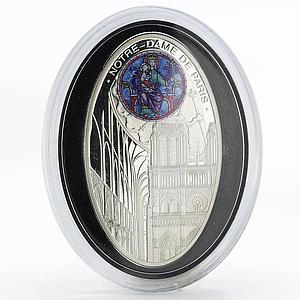 Niue 1 dollar Gothic Cathedrals series Notre Dam de Paris proof silver coin 2010