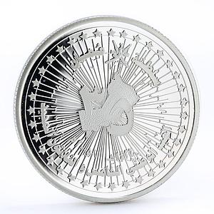 Oman 1 rial 35th Anniversary of Independence proof silver coin 2005