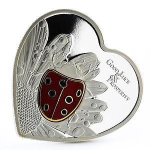 Palau 5 dollars Good Luck and Prosperity series Ladybug silver coin 2009