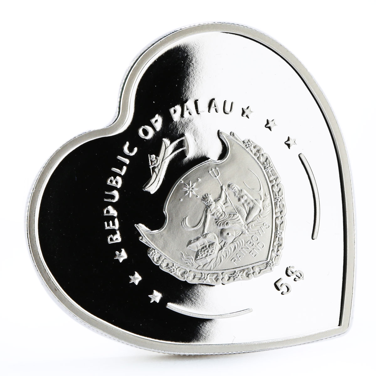 Palau 5 dollars Good Luck and Prosperity series Ladybug silver coin 2009