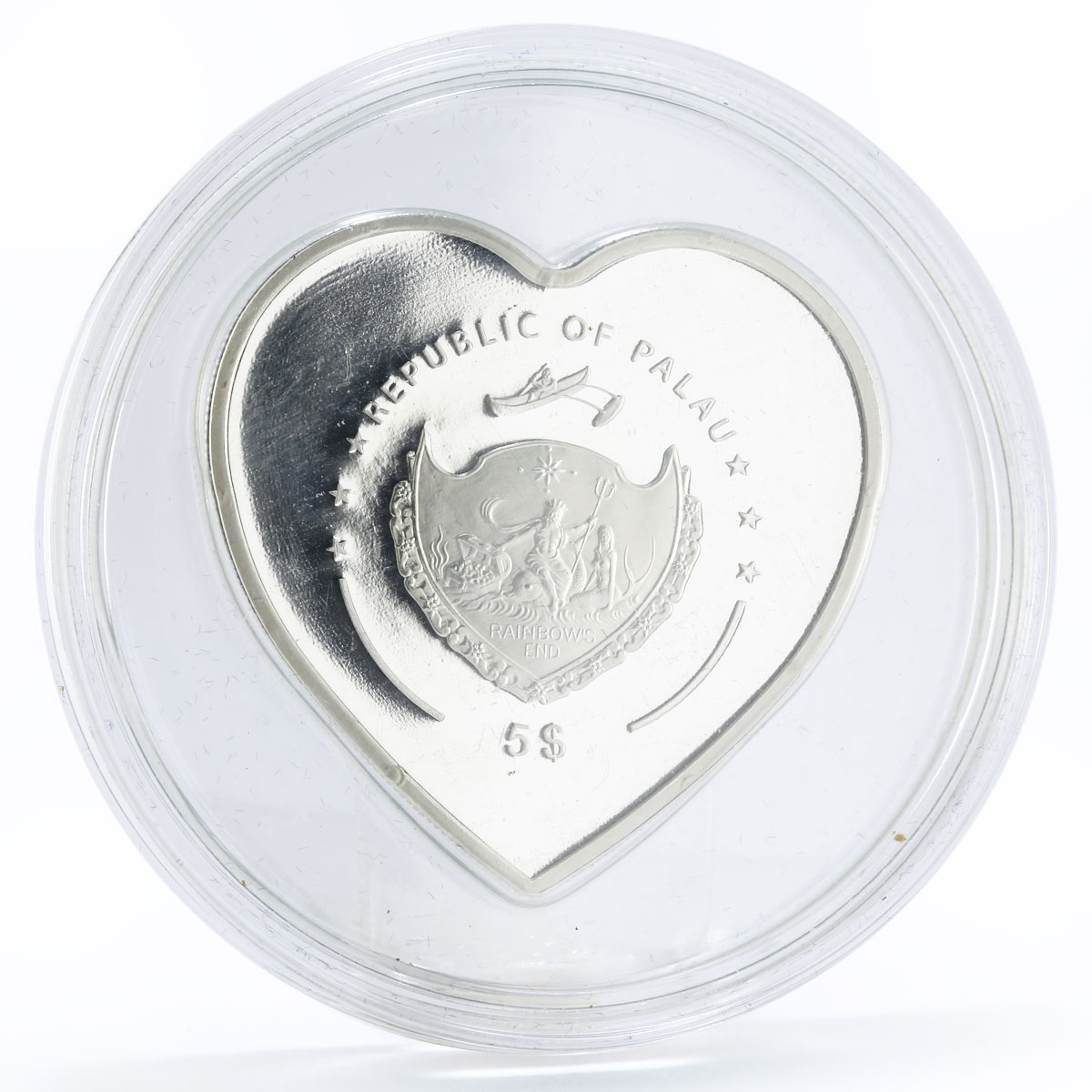 Palau 5 dollars Good Luck and Prosperity series Ladybug silver coin 2009