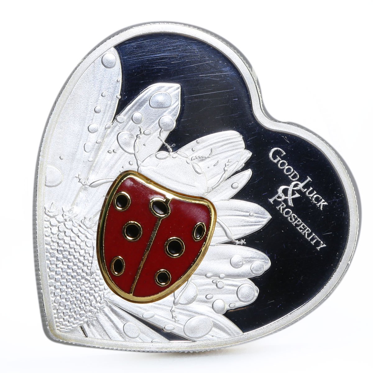Palau 5 dollars Good Luck and Prosperity series Ladybug silver coin 2009