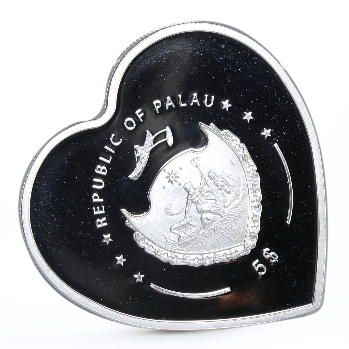 Palau 5 dollars Good Luck and Prosperity series Ladybug silver coin 2009