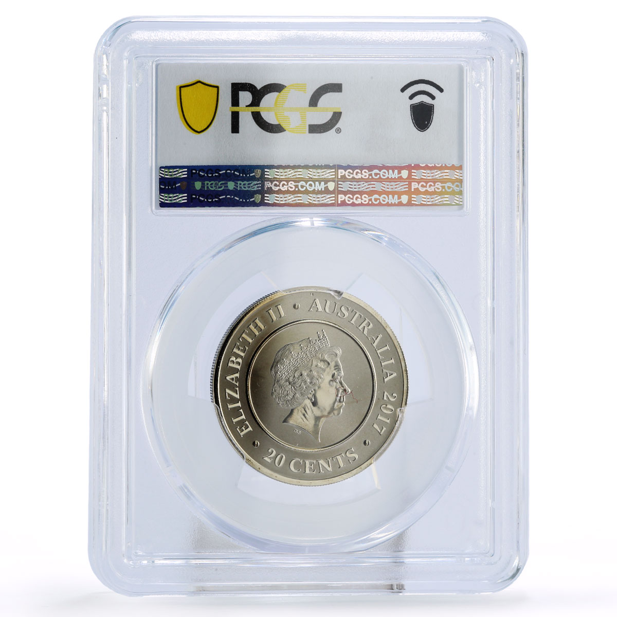 Australia 20 cents Planetary Coin Uranus Space MS68 PCGS CuNi coin 2017