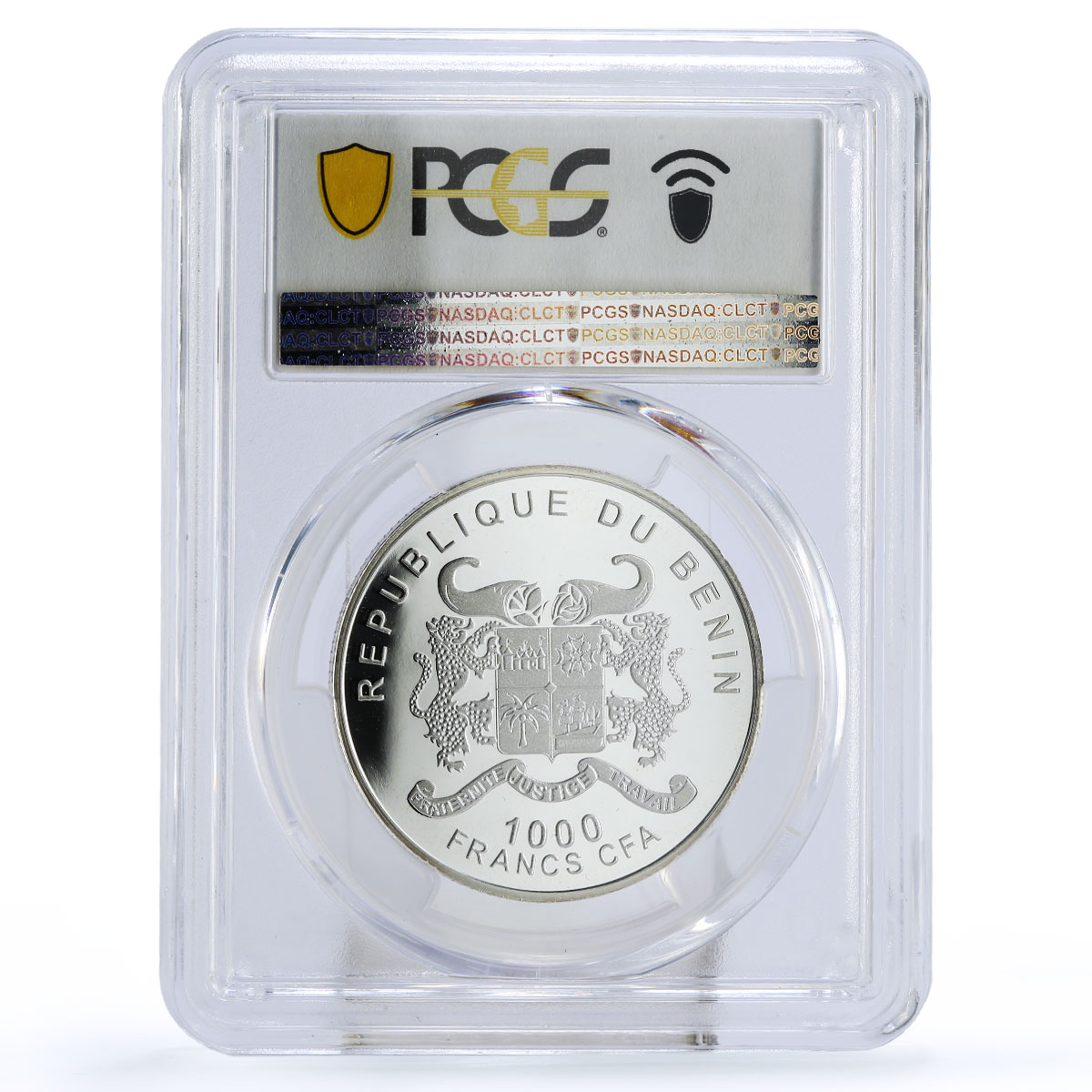 Benin 1000 francs Wonders of Egypt Sphinx Pyramids PR70 PCGS silver coin 2012