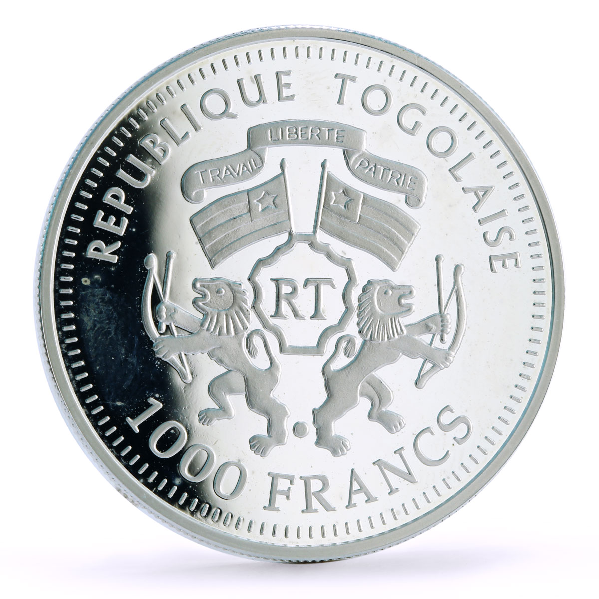 Togo 1000 francs Seafaring Hanse Hansekogge Ship Clipper proof silver coin 2007