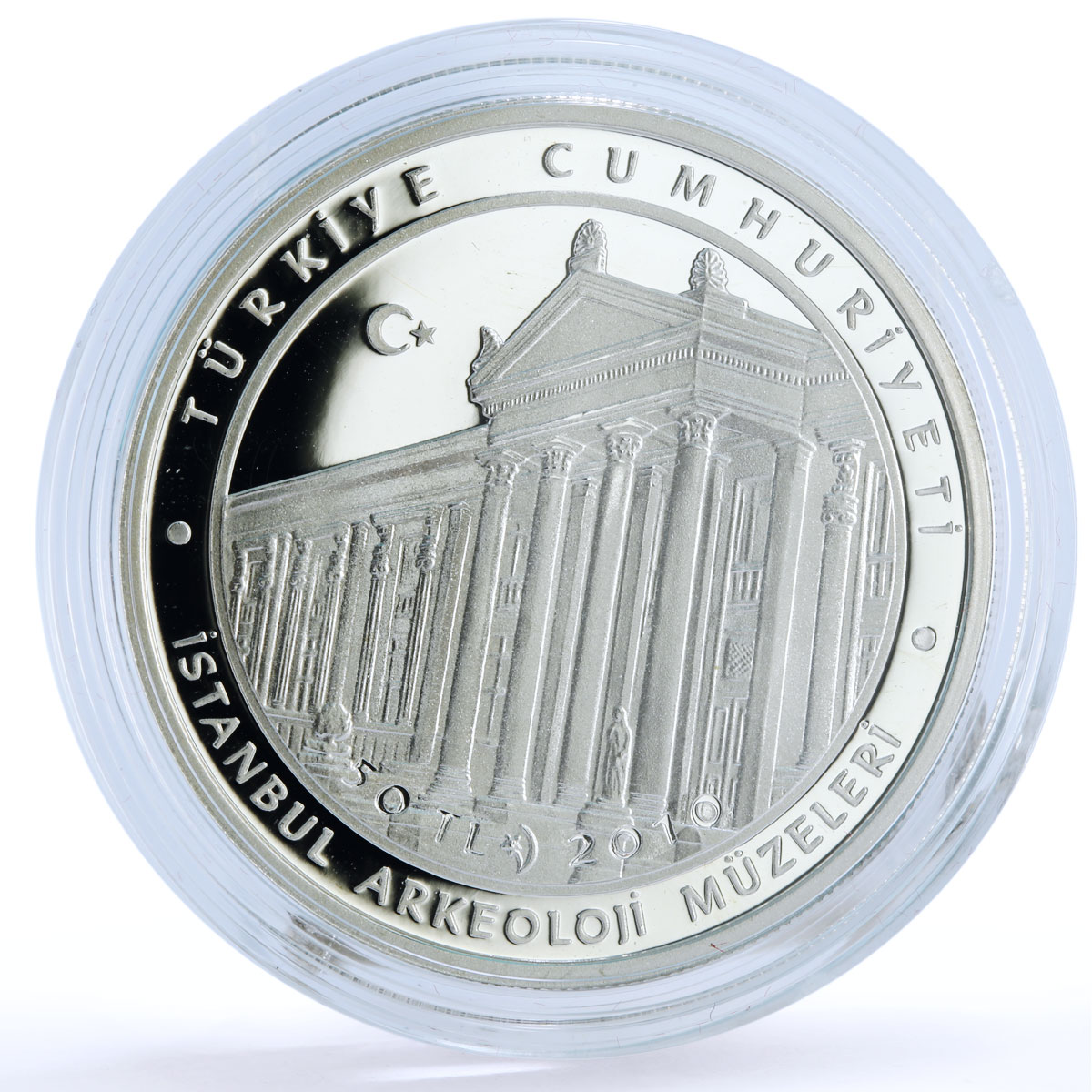 Turkey 50 lira Archaeologist Osman Hamdi Bey Museum Art proof silver coin 2010