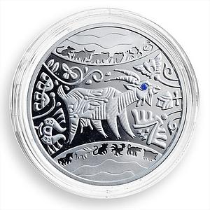 Ukraine 5 hryvnia Year of Goat Oriental Calendar silver proof coin 2015