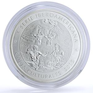 Guatemala 1 quetzal Cultural Roots Maya Indians Kiche People silver coin 2015