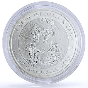 Guatemala 1 quetzal Ibero-American Cultural Roots Kiche People silver coin 2015