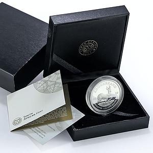 South Africa 1 oz Krugerrand Wildlife Springbok Fauna proof silver coin 2019