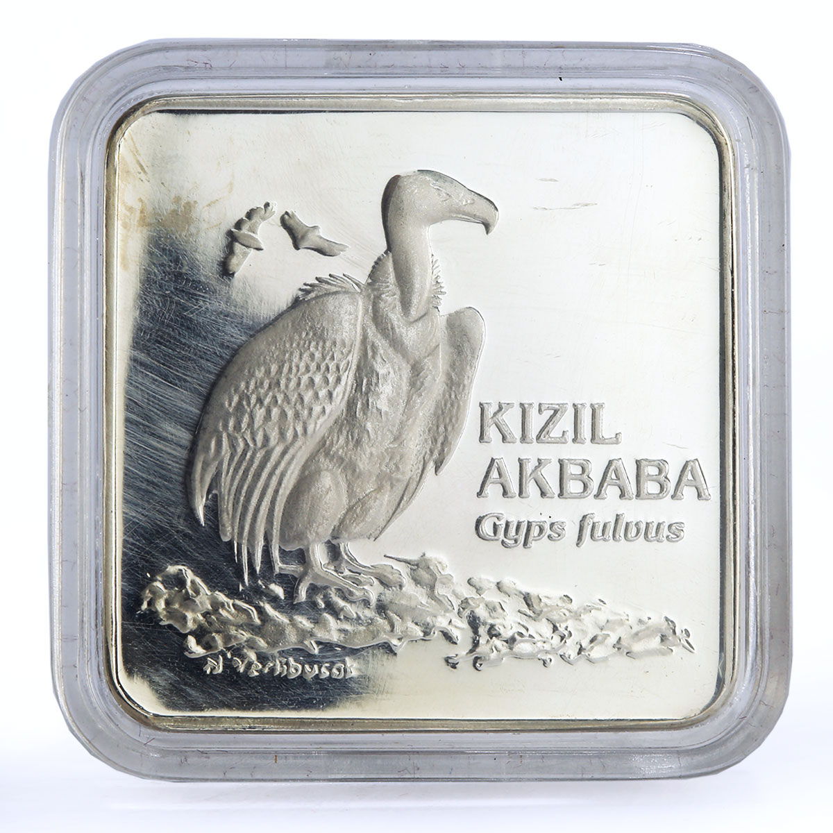 Turkey 7500000 lira Endangered Wildlife Griffon Bird Fauna silver coin 2001
