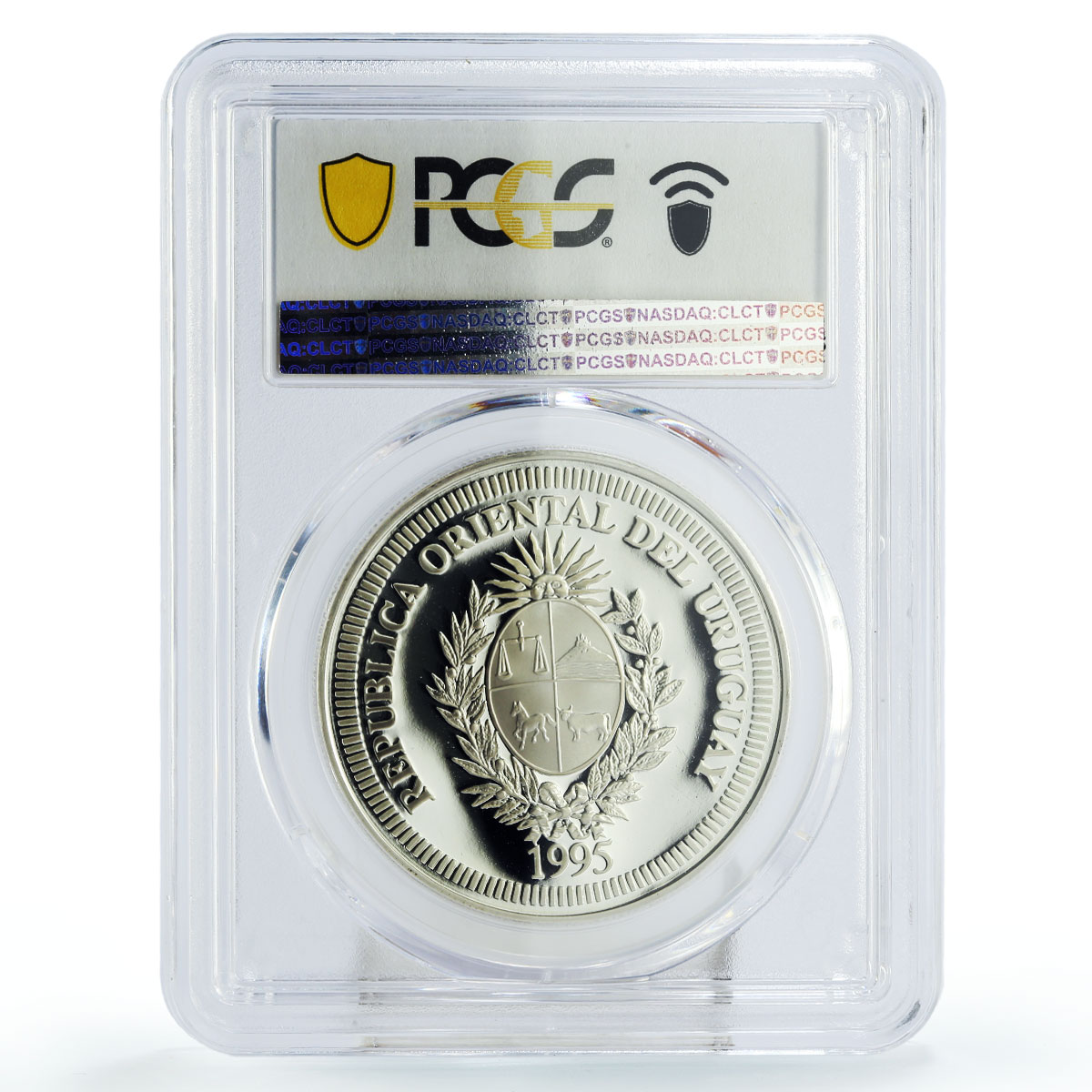 Uruguay 200 pesos 50 Years of the United Nations PR70 PCGS silver coin 1995