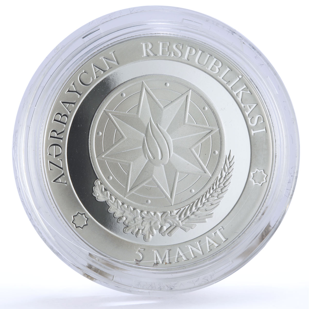 Azerbaijan 5 manat Karabakh War Victory Zangilan District proof silver coin 2021