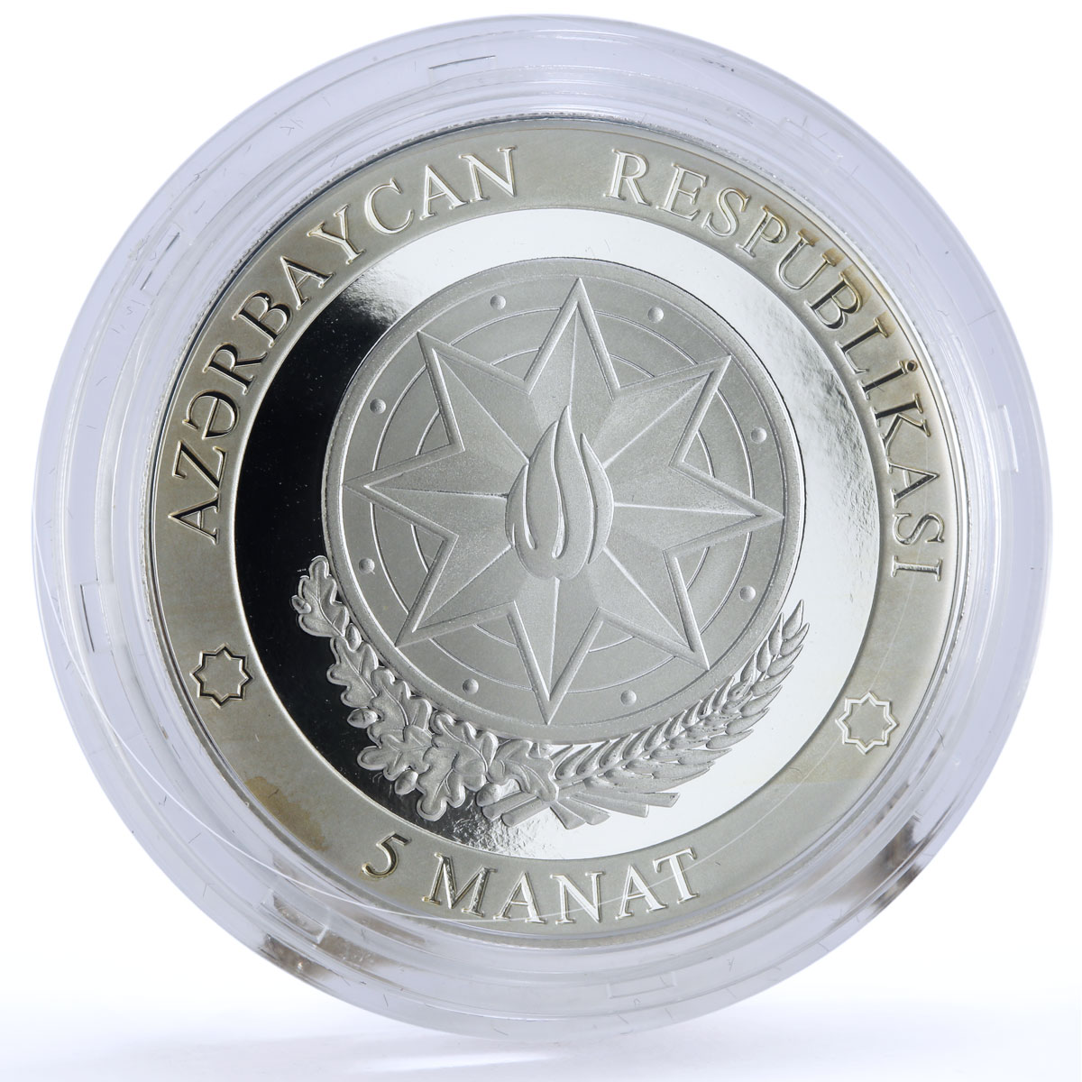 Azerbaijan 5 manat Karabakh War Victory Gubadli District proof silver coin 2021