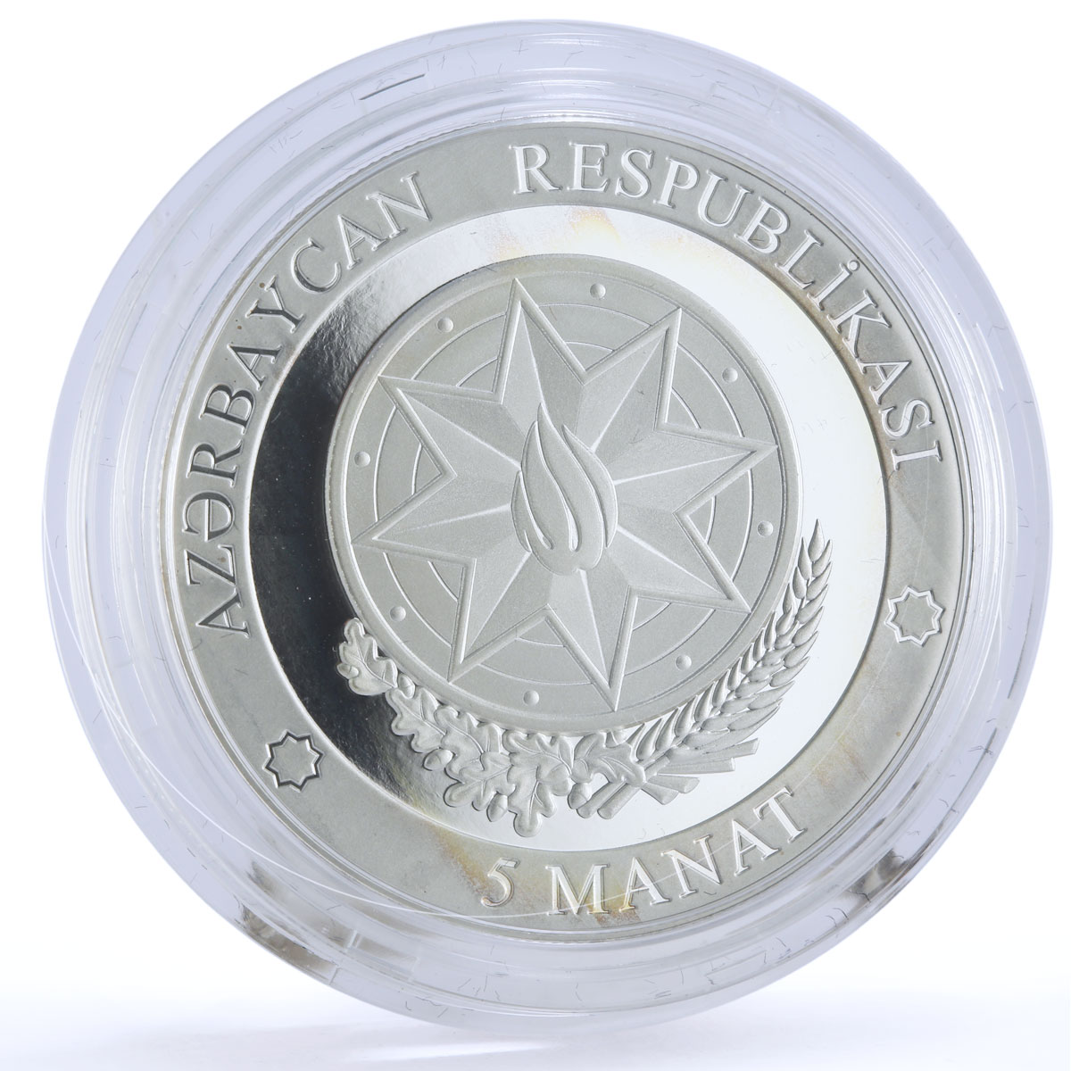 Azerbaijan 5 manat 1st Anniversary Karabakh War Victory proof silver coin 2021