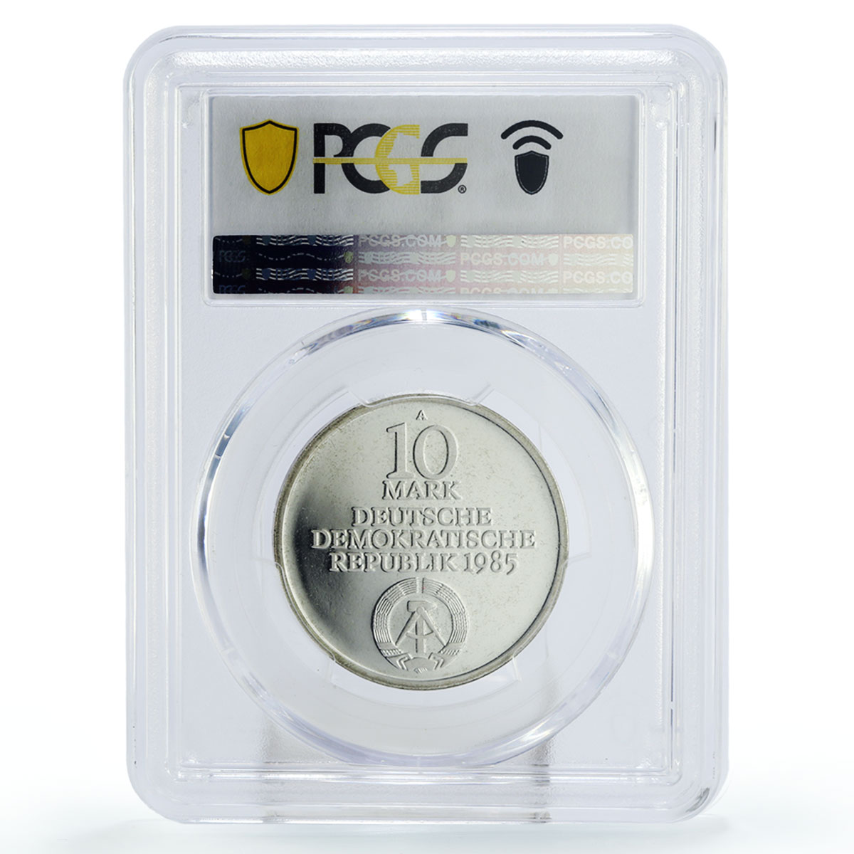 Germany DDR 10 mark 175 Years of Humboldt University PR66 PCGS silver coin 1985