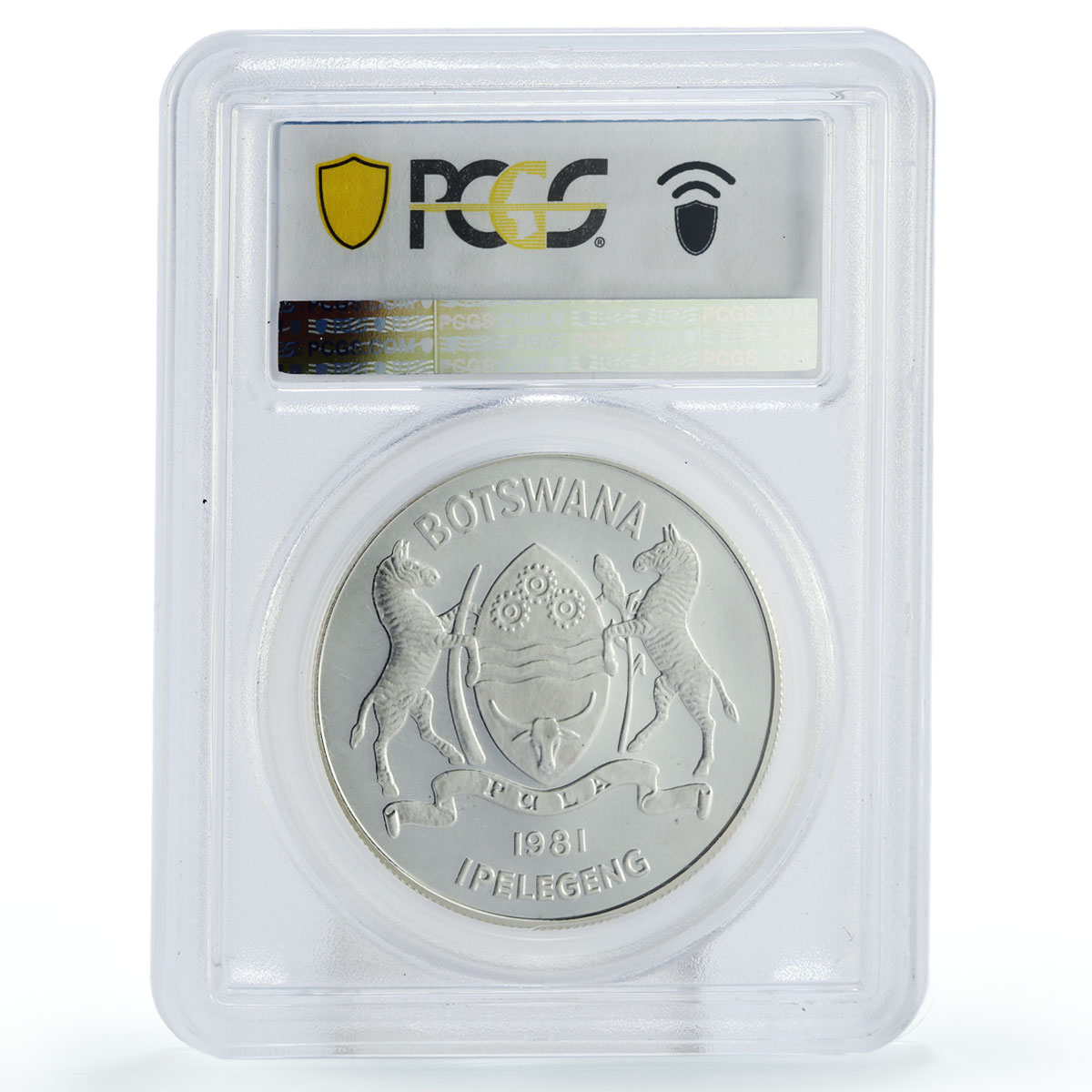 Botswana 5 pula Year Disabled Persons PR67 PCGS silver piedfort coin 1981