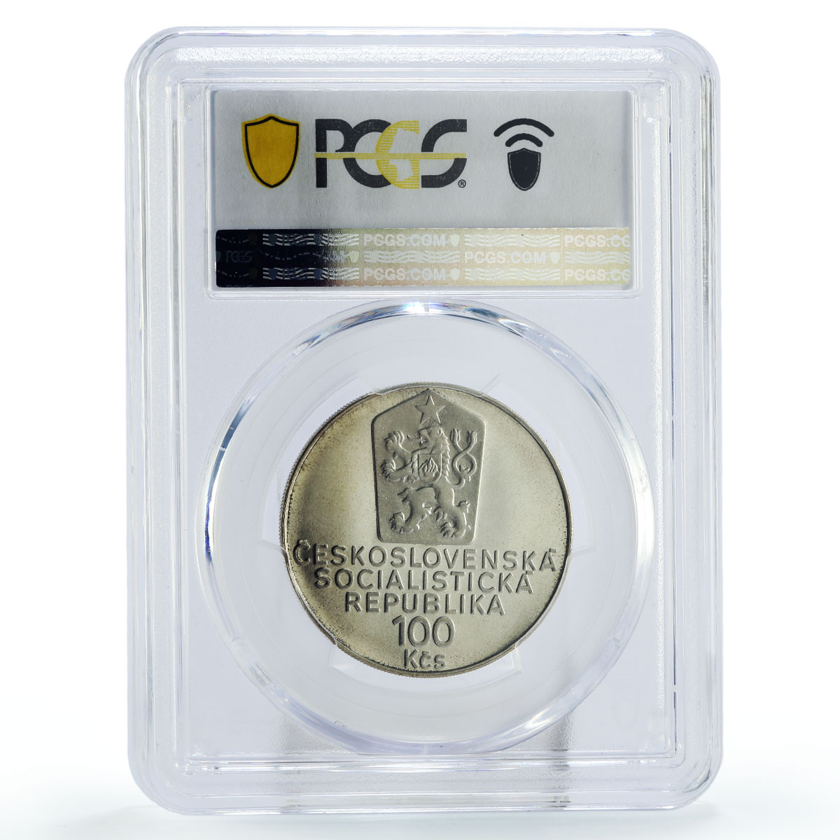 Czechoslovakia 100 korun Karel Capek Literature PR68 PCGS silver coin 1990