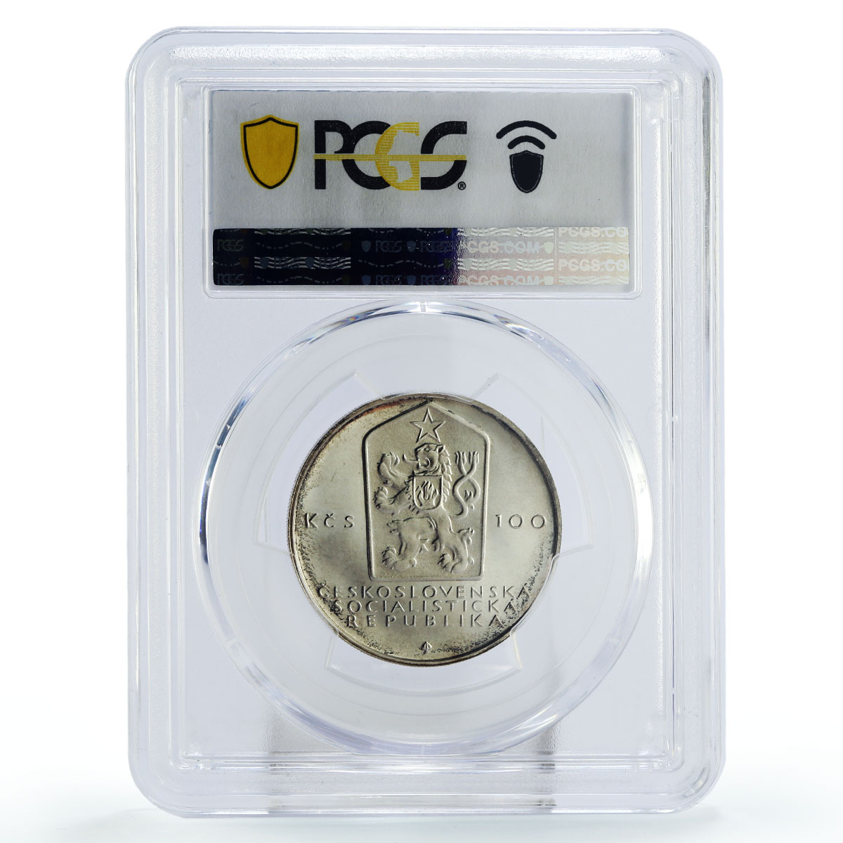 Czechoslovakia 100 korun Philosopher Karl Marx PR67 PCGS silver coin 1983