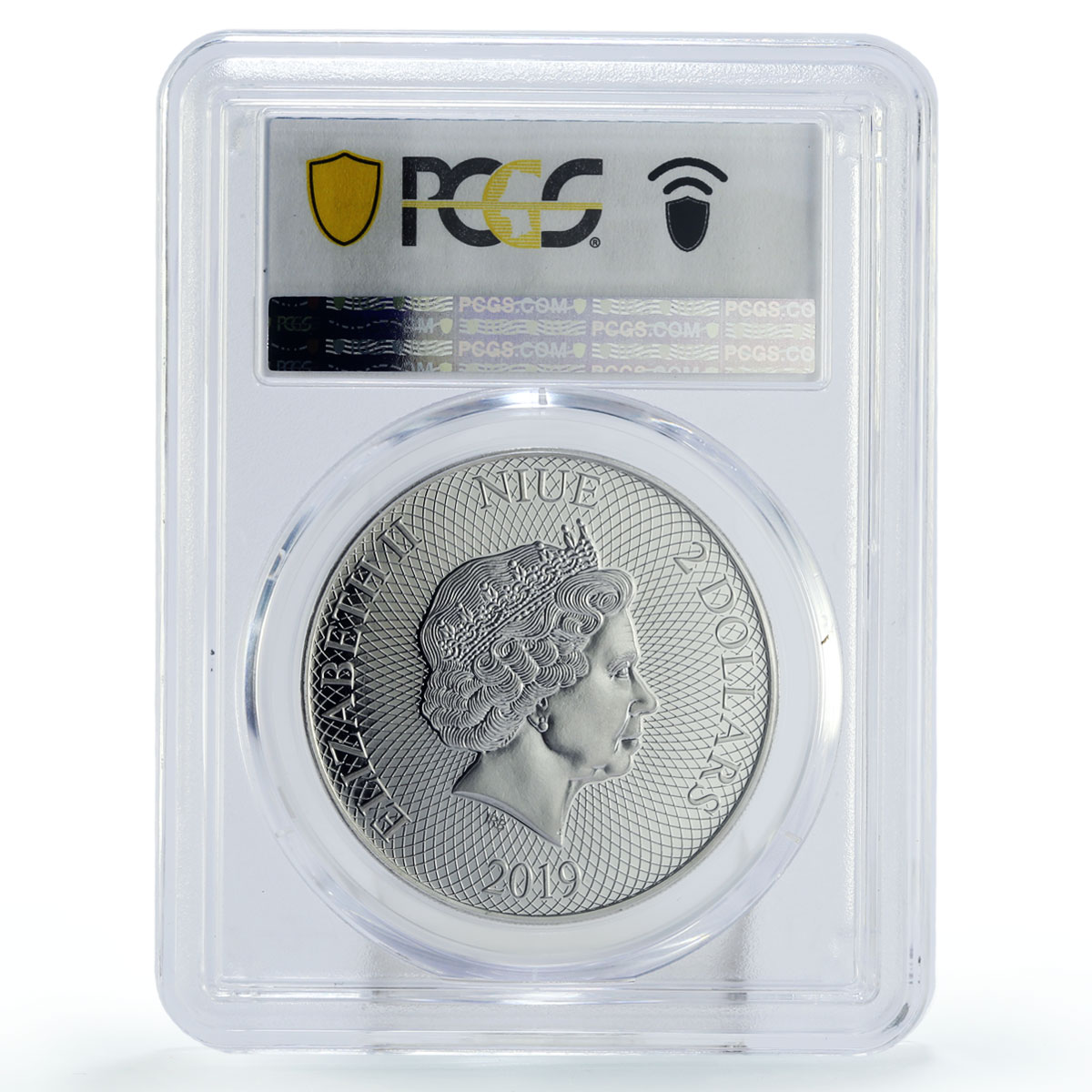 Niue 2 dollars Conservation Wildlife Owl Bird Polar Fauna MS70 PCGS Ag coin 2019