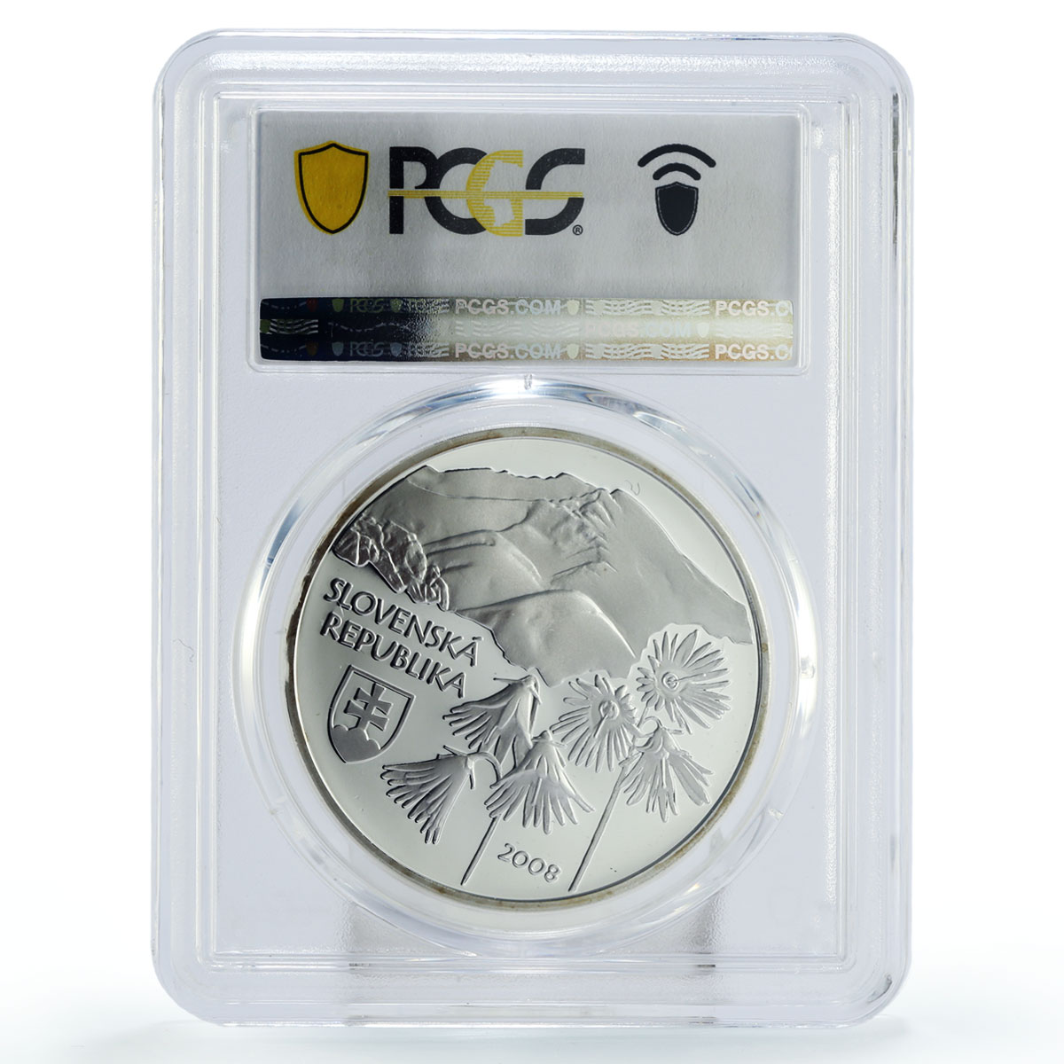 Slovakia 500 korun Low Tatras National Park Bear PR69 PCGS silver coin 2008