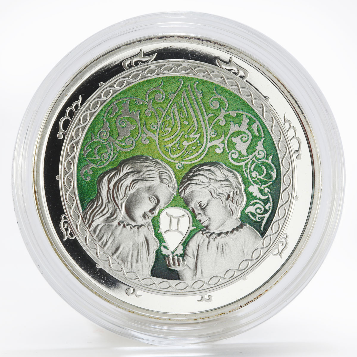 Lebanon 5 livres Zodiac Signs Gemini colored proof silver coin 2013