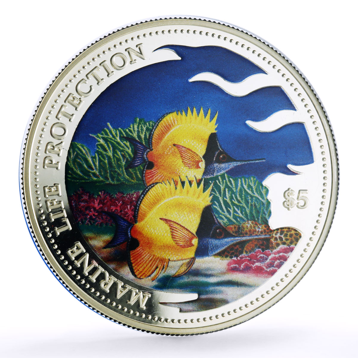 Cook Islands Solomon Islands Niue set of 3 coins Marine Life Fauna Ag coins 2000