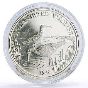 Samoa 10 dollars Conservation Wildlife Pair of Birds Fauna silver coin 1992