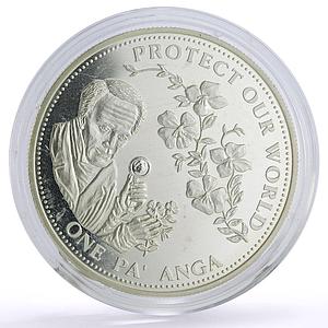 Tonga 1 paanga Protect Our World Alexander von Humboldt proof silver coin 1993
