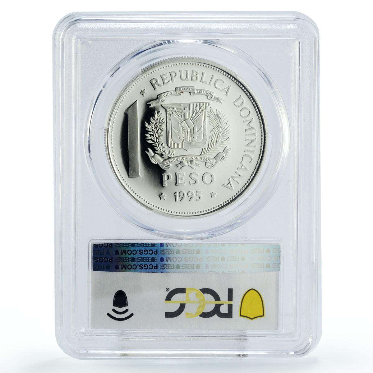 Dominican Republic 1 peso United Nations UN Peace Birds PR68 PCGS Ag coin 1995
