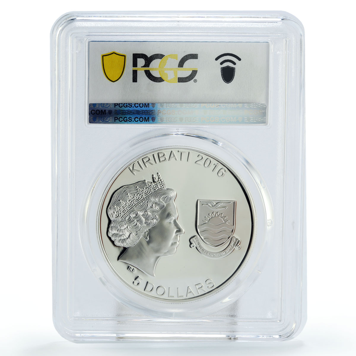 Kiribati 5 dollars Crypt Headless Horseman PR70 PCGS colored silver coin 2016