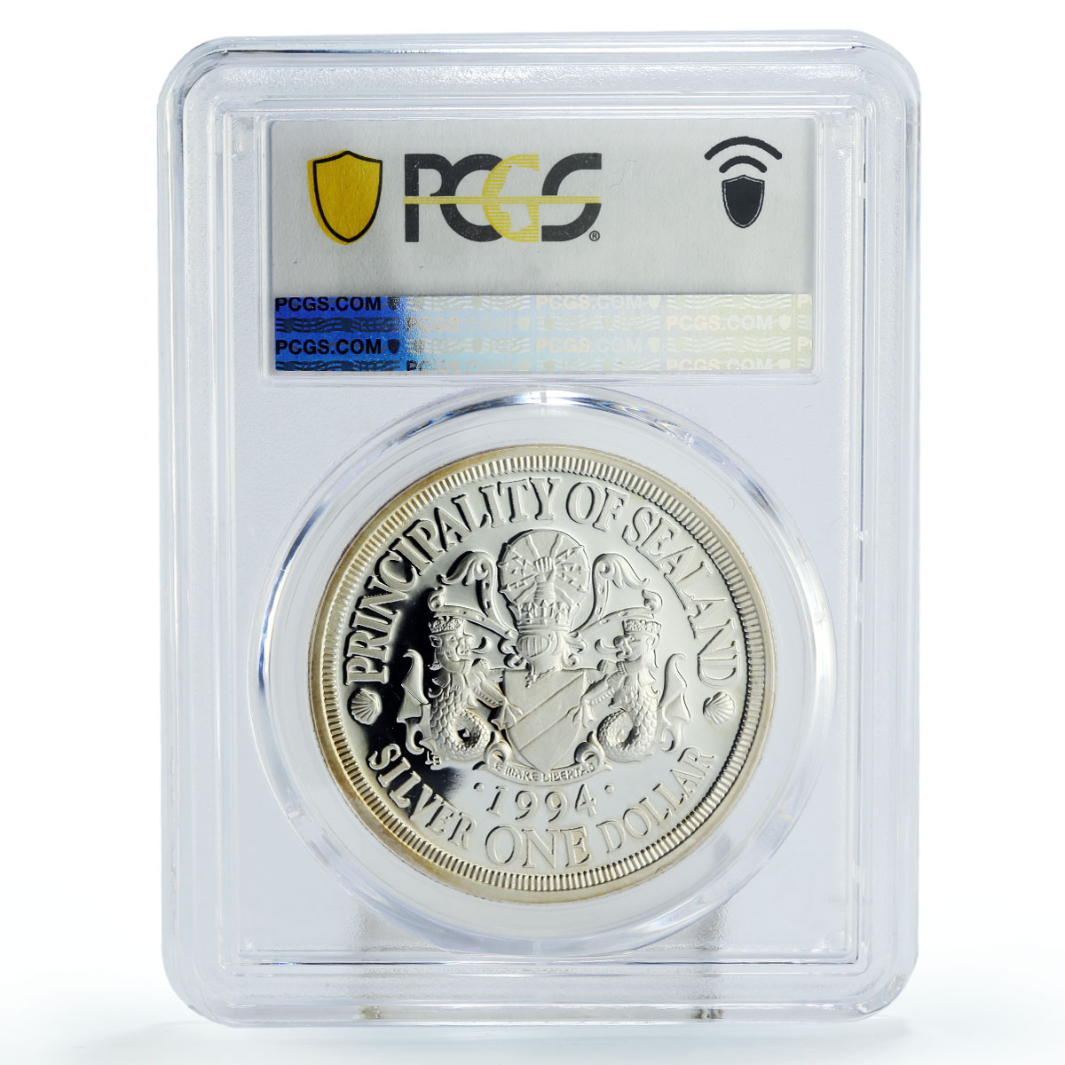 Sealand 1 dollar ORCA Whale Fauna PR68 PCGS silver coin 1994
