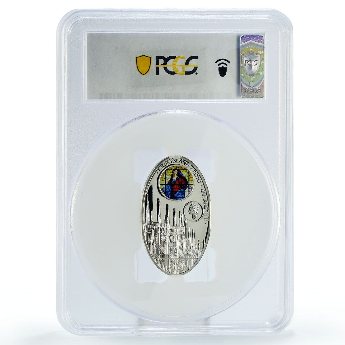 Niue 1 dollar Milan St Mary Cathedral Architecture PR70 PCGS silver coin 2010