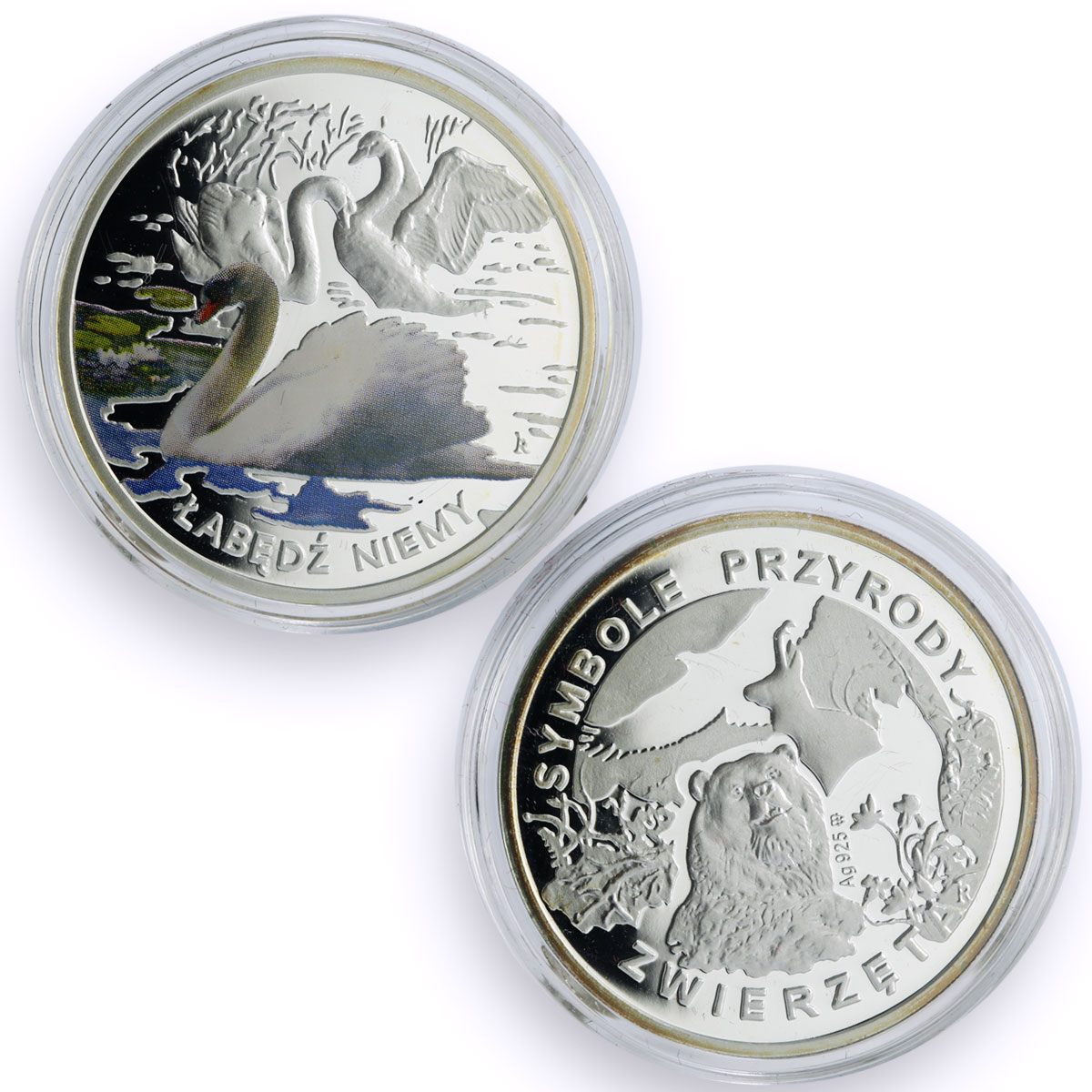 Poland set of 11 medals Nature Symbols Wildlife Animals Fauna silver medals 2010