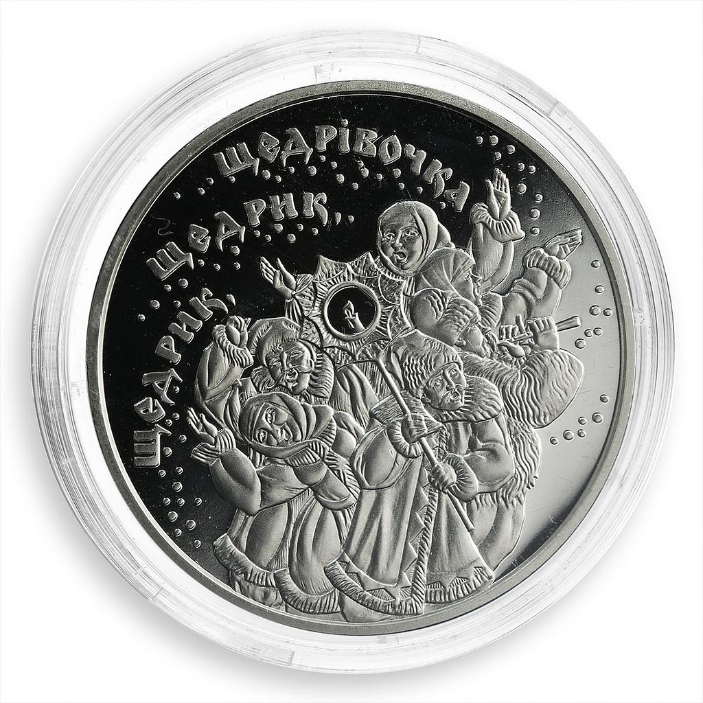 Ukraine 5 hryvnia Ukrainian Heritage Schedryk Carol Leontovych silver coin 2016