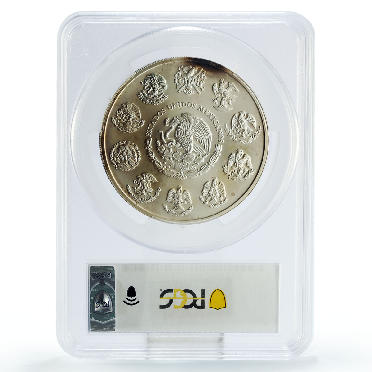 Mexico 5 onzas Libertad Angel of Independence MS66 PCGS silver coin 1998