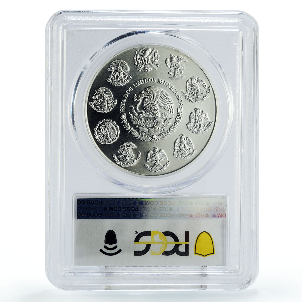Mexico 1 onza Libertad Angel of Independence MS69 PCGS silver coin 2002