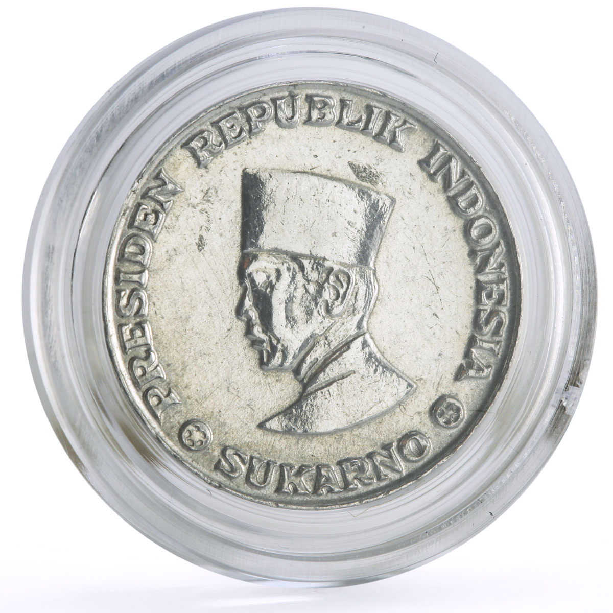 Indonesia Irian Barat 1 sen President Sukarno Politics KM-5 aluminium coin 1962