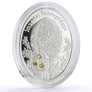 Niue 1 dollar Imperial Faberge Eggs Winter Island Egg Art proof silver coin 2012