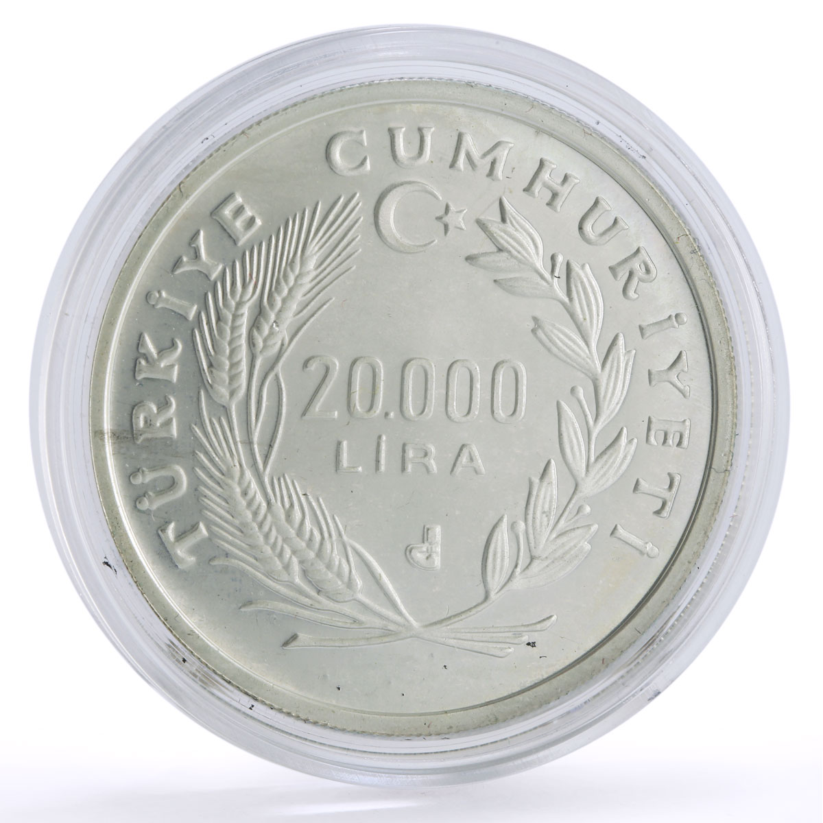 Turkey 20000 lira Protect Our World Environmental Protection silver coin 1988