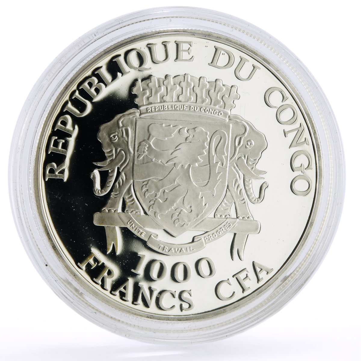 Congo 1000 francs Church Ceremomies Wedding Sacrament proof silver coin 2011