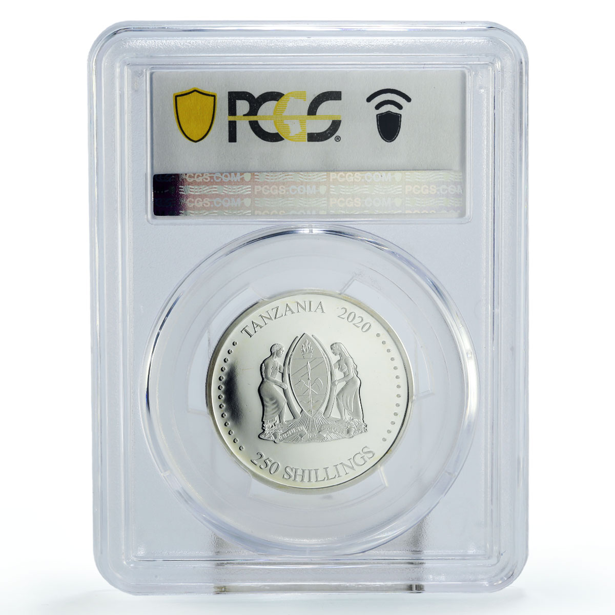 Tanzania 250 shillings Lunar Calendar Year of the Rat PR69 PCGS silver coin 2020
