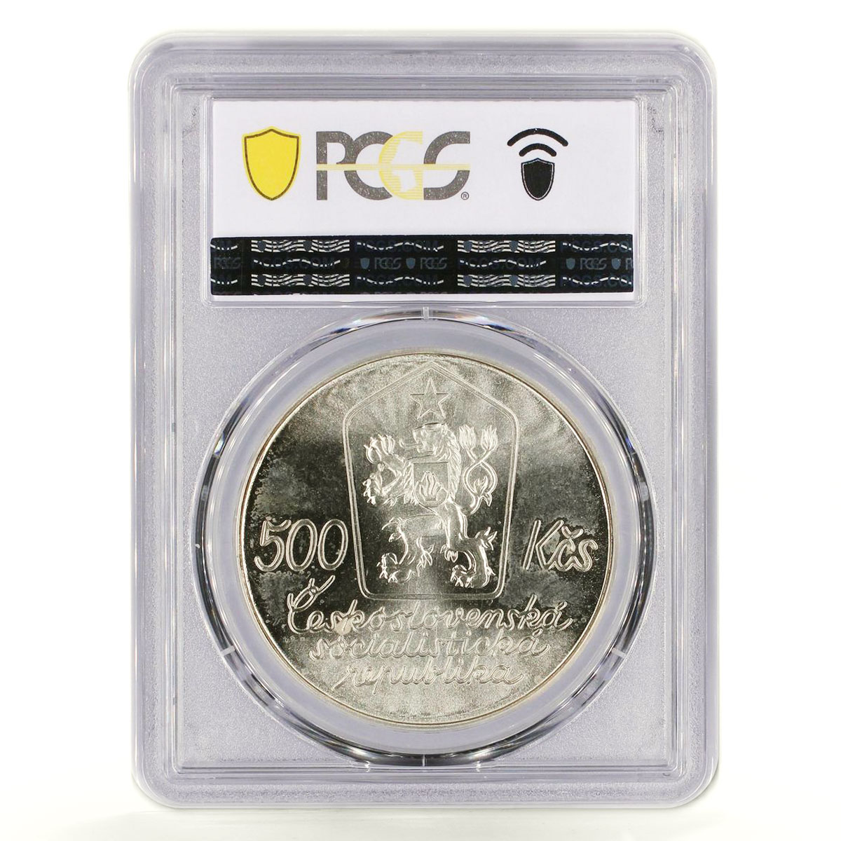 Czechoslovakia 500 korun Painter Josef Lada Art MS67 PCGS silver coin 1987