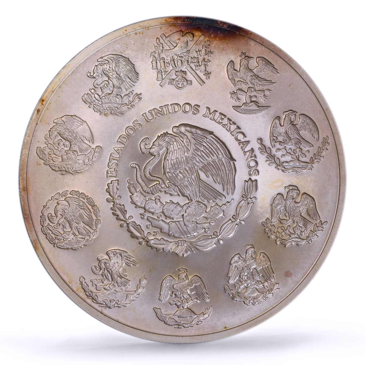 Mexico 5 oz Libertad Angel of Independence MS66 PCGS silver coin 1998
